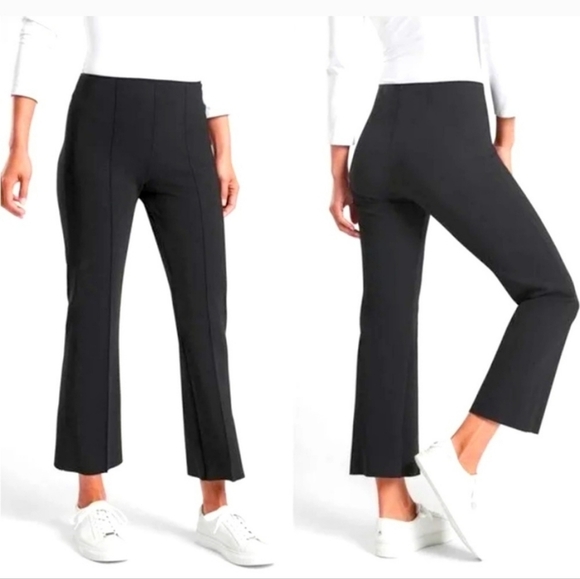 Athleta Pants - EUC ATHLETA MERCURIAL CROP FLARE PANTS black